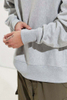 OEM Manufacturer Custom Men Cotton French Terry Blank Oversized Mock Neck Sweatshirt Pullover Hoodies