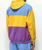 OEM Manufacturer Custom Cotton Color Block Vintage Wash Hoodie Contrast Colorful Faded Vintage Hoodie Pullover