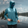 Microfiber Performance Polyester Quick-dry Facemask Protection Long Sleeve Fishing Hoodie