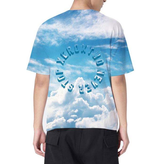 High Street Style Oversized Streetwear Men's Summer T-Shirts Half Sleeve Tshirt Printing Custom Round Neck T Shirts