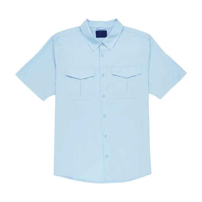 OEM-produsent tilpasset logo 100 % polyester solbeskyttelse Hurtigtørkende kortermet menn fiske t-skjorte t-skjorte