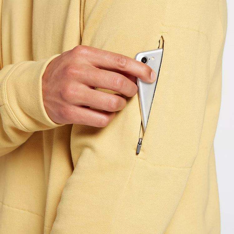 OEM Manufacturer Custom Mens Classic Fit Cotton Hoodie With Adjustable Side Zipper And Arm Pockets
