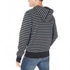 OEM Manufacturer Hot Sale Mens Hoodie Oversized Striped Full Zip Up Hoodie Fleece Custom Logo Hoodie With Pocket