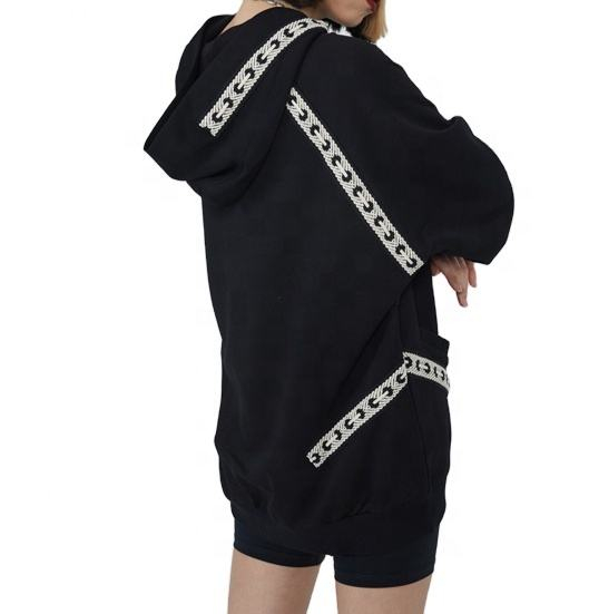 OEM Manufacturer Customized Color Block Stripe Casual Custom Sweatshirt Plus Size Hoodies Men Hoodies