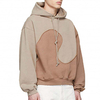 OEM Manufacturer Colorblock Custom Logo Plus Size Men's Hoodies & Sweatshirts Streetwear 100% Cotton Oversized Hoodie