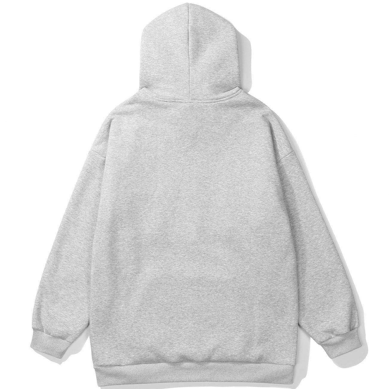 OEM Manufacturer Latest Design Men's Cotton Polyester Blend Foam Letter Print Hoodie