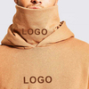 شركة تصنيع OEM Custom Men's Coats Cotton 450GSM French Terry Terry Tertle Turtle Gright Shirtse كبير الحجم