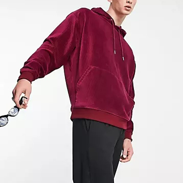 OEM Manufacturer Custom High Quality Long Sleeve Plain Velvet Hoodie Velour Hoodie Pullover For Men