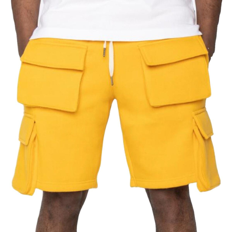 Άνδρες καλοκαίρι Short Street Wear 3D Pocket Fleece Cargo Shorts