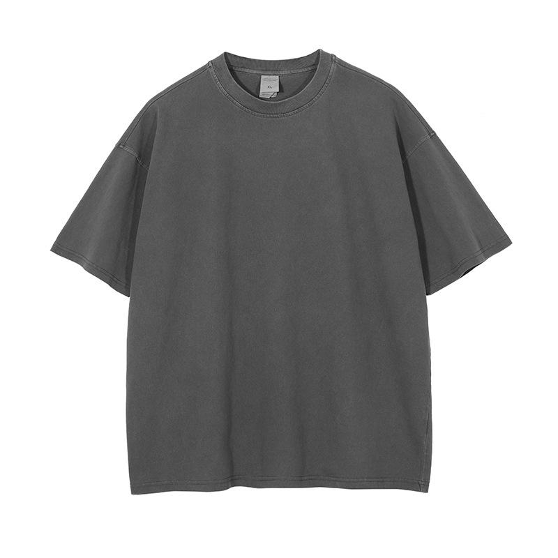 250 Gsm Mens Blank Washed Wholesale Personalized Custom Plain Heavyweight Vintage T Shirts
