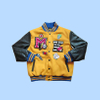 Custom Streetwear Jacket 3D Embroidered Patched Winter Warm Baseball Jacket Men Contrast PU Sleeve Bomber Jacket