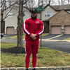 Slim Fit Customized Logo Two Piece Sport Jogging Sets For Men