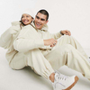 Fabricants OEM Fabricants personnalisés Men de survêtement non marque Couleur solide en deux pièces Sweat à capuche