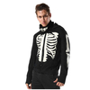 Custom Logo Printing Black Zip Up Face Masked Hoodie For Men Hoodie With Masked Cosplay Hoodie