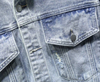 OEM Manufacturer Custom Fashion Denim Plus Size Men's Coatss Casual Lapel Clothing Jacket