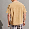 New Design Blank High Quality T Shirts Drop Shoulder Short Sleeve Men Corduroy Plain T-Shirts