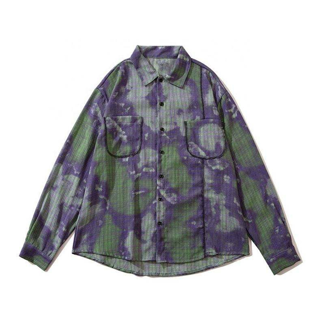 OEM Manufacturer Custom Printed Plaid Shirt Fashion Warm Flannel Men's Casual Shirt Hawaiian Shirt Short Flannel Fabric