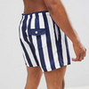 Your Owm Brand Shorts Drawstring Stripe Swim Shorts In Navy