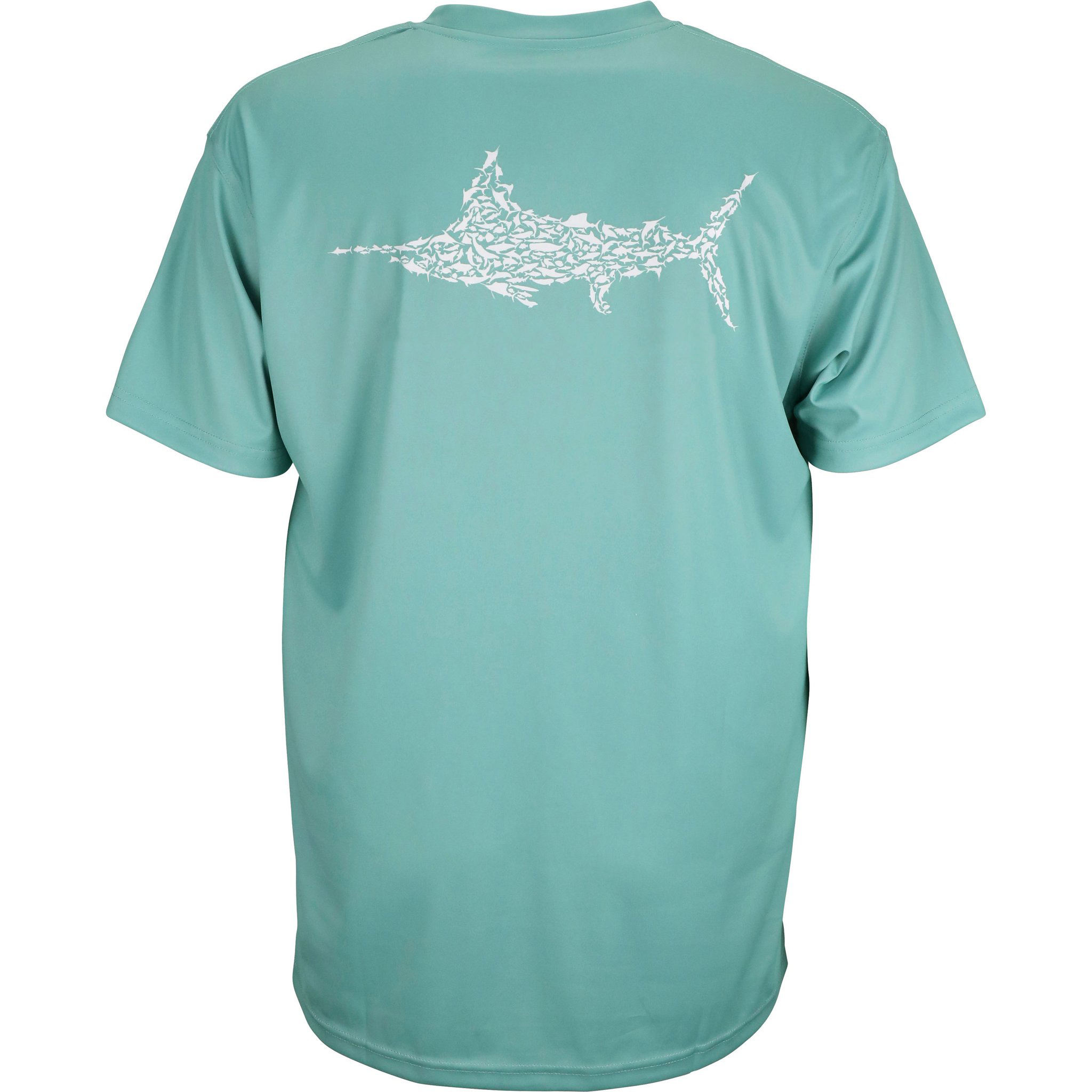 OEM Manufacturer Custom Logo 100% Polyester Sun Protection Quick Dry Men Fishing Tshirt