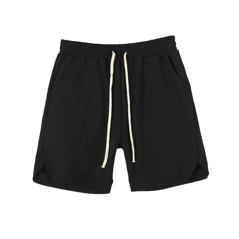 ຂາຍສົ່ງອອກແບບໂລໂກ້ Streetwear 100% Cotton Sweat Shorts ສໍາລັບຜູ້ຊາຍ