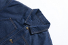 Oem Manufacturer Custom Men's Casual Retro Loose Contrast Color Pocket Denim Cotton Coat Jacket