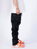 OEM Manufacturer Quality Export Custom Logo Track Pants Drawstring Elastic Waist Zip Jogger Trousers Nylon Cargo Pants For Men
