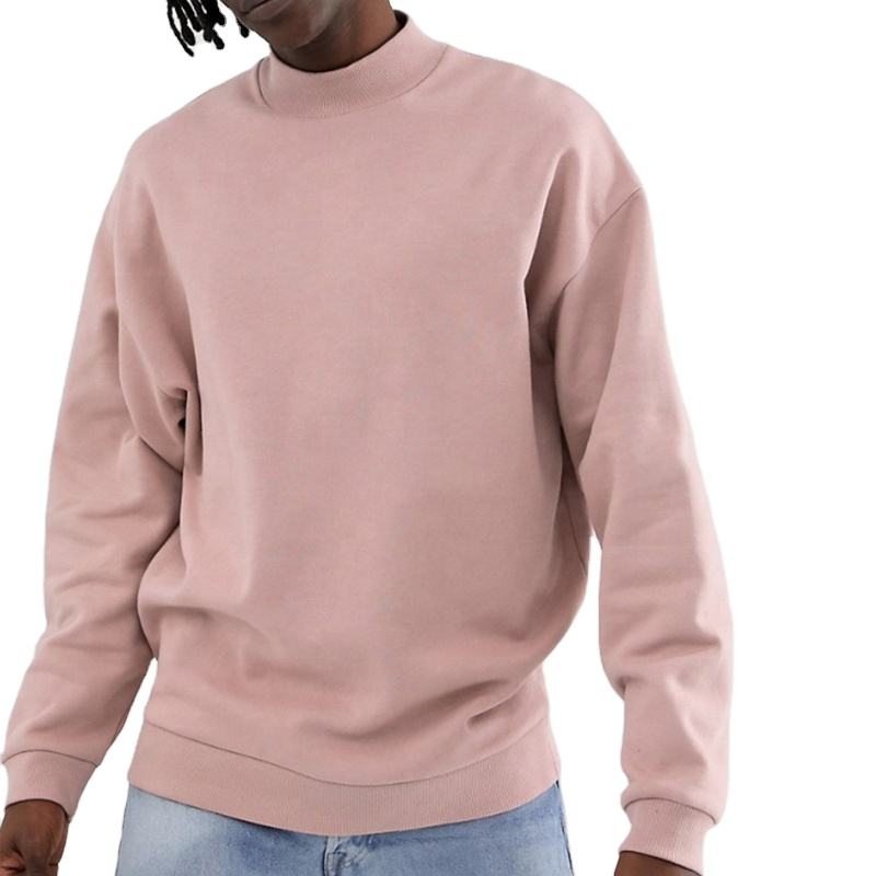 OEM højkvalitets fleece-sweatshirt i overstørrelse til mænd med rund hals