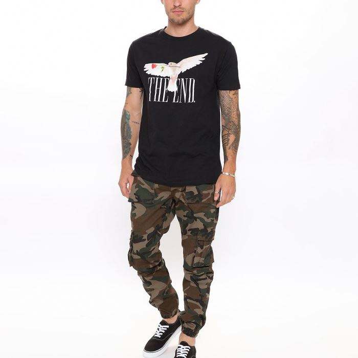 Men Joggers Sweatpants Camo Printed Cargo Jogger Pants