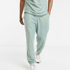 Summer Style Plain Men Tracksuit Set Two Piece T Shirt & Jogger Sets