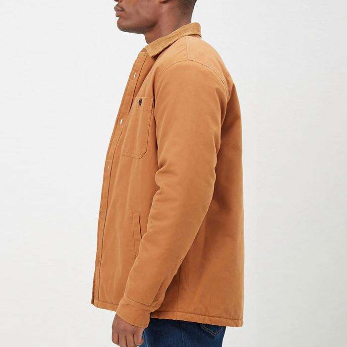Factory Supply Padded Button Down Canvas Men Winter Coat Jacket