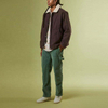 OEM Manufacturer Custom Men Corduroy Work Cargo Pants With Double Knee Patchwork Pants