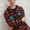 OEM Manufacturer Custom Men Hood Cotton Button Up Plaid Checked Pattern Long Sleeve Shirt With Chest Pockets
