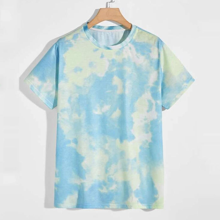 Oem Custom High Quality Sublimation T Shirts Men New Designer Short Sleeve Summer Tie Dye Cotton T-Shirts