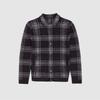 Custom Logo Design Regular Fit Checked Shirt Long Sleeve Buttoned Cuffs Men's Plaid Jackets