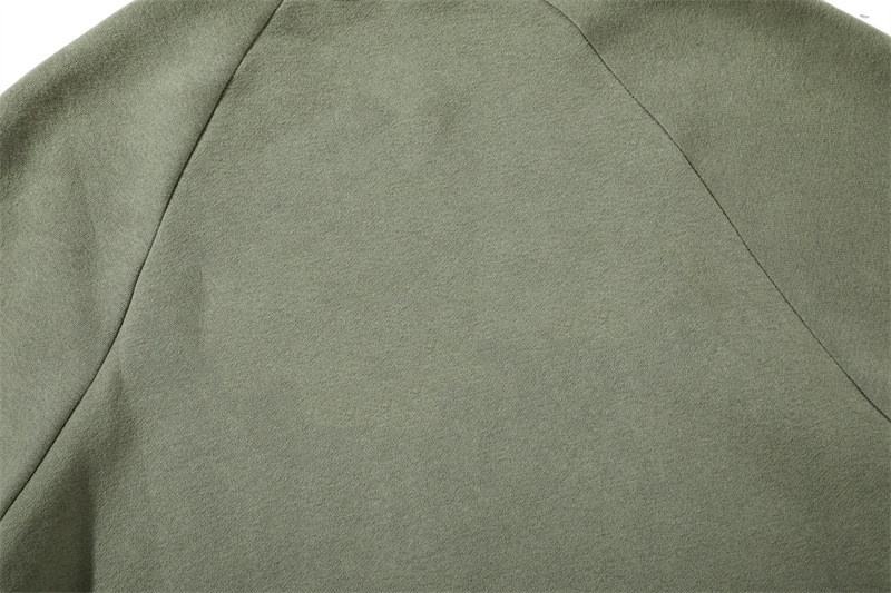 OEM Manufacturer Custom Men's Coats Printed Hoodie Solid Color Personality Pocket Zipper Half Open Top