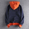 OEM Manufacturer Custom Color Block Detachable Hood Casual Custom Sweatshirt Plus Size Hoodies