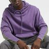 OEM Manufacturer Custom Men's Purple Green Patchwork Cotton Wind Oversized Hoodie Pullover