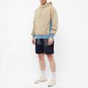 OEM Manufacturer Custom 100% Cotton French Terry Men Patchwork Color Block Ribbed Trims Hoodies Pullover