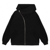 OEM Manufacturer High Quality Heavyweight Embroidered Zip Hoodie Custom Logo Oversized Full Zip Hoodie Face Blank Zip Hoodie