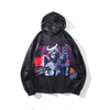 OEM Proizvođač Hot Sale Prilagodba logotip i veličina 100% pamučni francuski Terry Front Printing Crni hoodie za unisex