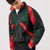 OEM Proizvajalec logotip po meri Patchwork Elastične manšete z dolgimi rokavi Zip Up Windbreaker jakna