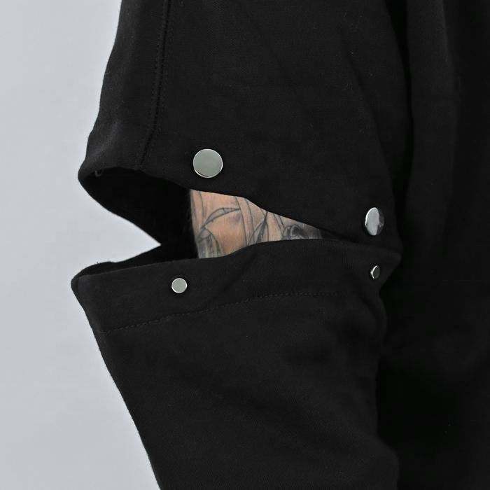 OEM Manufacturer China Newest Design Detachable Sleeve Hoodie Oversized Men's Hoodie