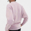 OEM Manufacturer Custom New Fashion Blank Vintage Washed Solid Pink Color Drop Shoulder Crewneck Sweatshirts Pullover For Men