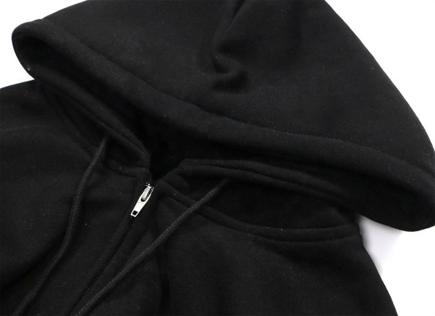 OEM Manufacturer Custom Men's Star Print Zipper Hoodie Long Sleeve Sweater