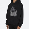 OEM Manufacturer Custom Mens Cotton Streetwear Oversized Drop Shoulder Rhinestone Hoodies