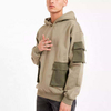 OEM Manufacturer New Design Custom Relaxed Fit Heavyweight Hoodie Patchwork Multi Cargo Pocket Plus Size Men's Hoodie