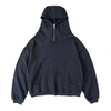 OEM Manufacturer Pullover Men's Coats Hoodies & Sweatshirts Unisex Custom Half Zipper Heavy Satin Stain Lined Plain Embroidery