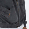 OEM Manufacturer Custom Cotton Fleece Oversized Vintage Washed Zip Up Hoodie Pullover For Men