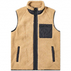 Oem Manufacturer Stand Collar Sherpa Fleece Vest Winter Men's Sleeveless With Polyester Pocket Jacket