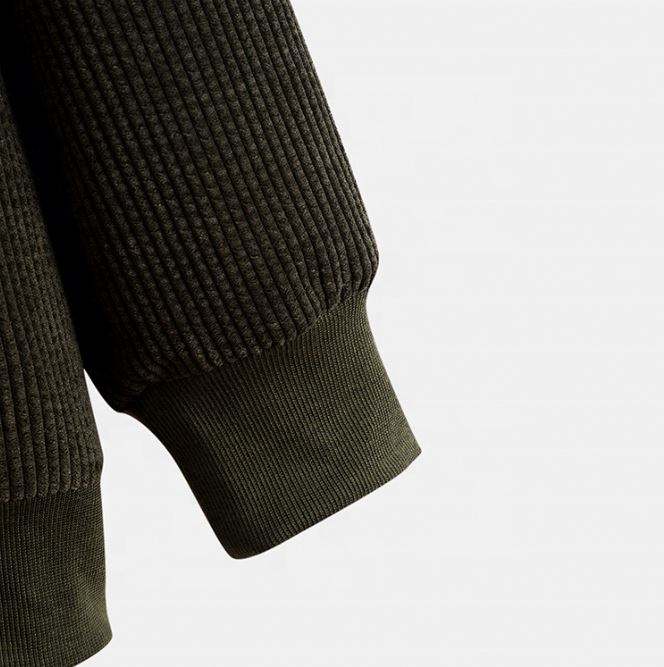 OEM Manufacturer Customized Color Block Corduroy Casual Custom Sweatshirt Plus Size Hoodies Men Hoodies